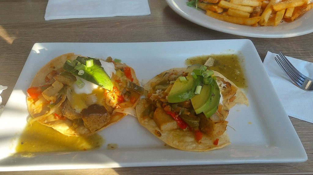 Vegan tostadas from The Mad Batter.